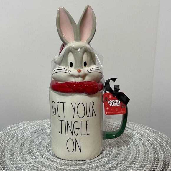 Rae Dunn Buggs Bunny Mug with Topper NWT - Picture 6 of 10